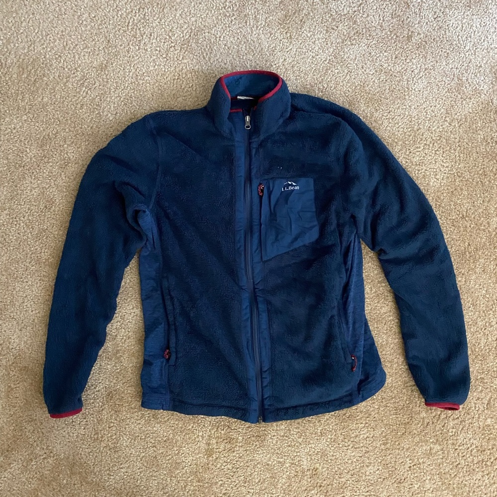 Mens L.L.Bean zip up jacket size large